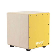 TMAX 曼斯 军鼓弦 木箱鼓 卡洪鼓箱 儿童鼓箱 打击木箱 木手鼓cajon大拍鼓 卡宏箱鼓 橙黄色