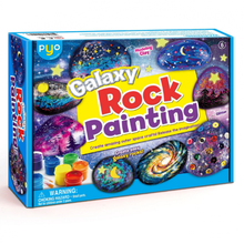网红同款石头彩绘画画儿童玩具石头彩绘套装女孩创意手工diy涂鸦彩绘多色绘画石头 B款男孩银河系才会套装