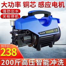 乐佳 洗车机汽车高压水枪洗车器 220V家用水泵刷车泵 洗车神器清洗机 全自动自助便携洗车水枪 实惠款-10米管+泡沫壶+短枪