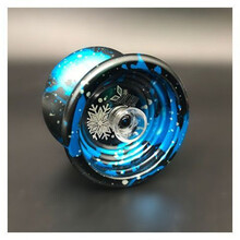 奥迪双钻 比赛专用KK金10珠轴悠悠球火力少年王5yoyo球金银冰魄 寒冰光子精灵S 泼墨紫 蓝冰魄 溅墨冰魄+10绳+手套+金10珠轴【收藏送润滑油】