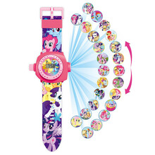 儿童玩具电子手表奥特曼幼儿园男女孩玩具卡通发光投影手表抖音 小马宝莉/24图