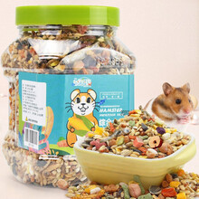 憨憨乐园 仓鼠粮饲料【1200ml/罐装】刺猬粮荷兰猪饲料鼠粮金丝熊粮食磨牙粮健康营养天然谷物膳食海鲜果蔬