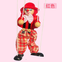 提线木偶玩具 提线木偶搞笑创意拉线鸵鸟木偶娃娃新奇玩具提线玩偶新年礼品 木偶红色