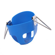 儿童秋千座椅 加厚升级家用儿童荡秋千婴幼儿玩具室内吊椅宝宝户外室内吊篮摇椅 小款蓝色吊篮一个