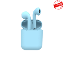 鳗而登苹果安卓通用 无线运动单双入耳式 吃鸡游戏蓝牙耳机 浅蓝色（智能充电）