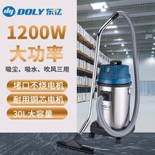 东亿 工业大功率强力吸尘器手持干湿两用桶式吸尘器大ZD20-30L 天蓝色