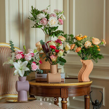 【下单赠花瓶】花点时间 自然混合系列 每周一花包月鲜花 【每周收】订月度4束+应季花材1束+花瓶 周一收花（周五17点前下单）