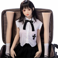 涩兔全实体娃娃便携式可拆卸分体TPE硅胶免充气娃娃男用自慰器带骨架可活动高仿真人版发音成人情趣性用品 170CM果冻胸+自润滑+腿部分体+行李箱 标准款