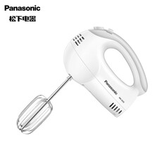 松下（Panasonic）打蛋器电动家用打蛋机迷你打奶油机烘焙工具打发搅拌手持五档调速304不锈钢材 灰色