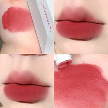 【第二支10元~】赵露思同款名片唇釉丝绒雾面哑光唇彩卡片口红持久温柔显白唇蜜滋润保湿不易沾杯掉色唇釉 06#土棕色