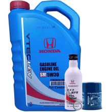 本田（HONDA）4S店直供 东风本田东本原厂机油机滤小保养套餐 5W30半合成4升+机滤(含垫片）保护剂200ml