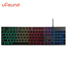 方正(uFound)U91键盘有线发光键盘 炫光办公用笔记本电脑台式机一体机通用外接键盘USB接口