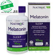 美国 Natrol Melatonin 褪黑素美乐通宁睡眠10mg控释60片