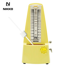NIKKO 日本进口机芯正品尼康节拍器电子机械节拍器钢琴小提琴吉他古筝通用节奏打节拍器 经典款-黄色