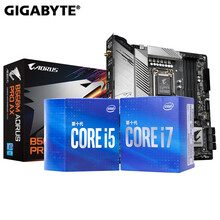 英特尔（Intel）i5 10400F/10500/10600KF 搭B460M CPU主板套装 B560M AORUS PRO AX i5 11400F 6核/12线程 2.6GHz