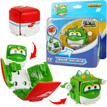 超级飞侠超级宠物乐宝爱宝警萌宠乐迪变形趣味变脸第九季趣味包裹消防车太空车儿童玩具套装 740578趣变包裹-小青