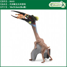 英国CollectA我你他史前侏罗纪恐龙模型玩具认知霸王龙暴翼龙合集 88655风神翼龙及其猎物