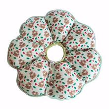 狗狗头套防舔防抓咬睡觉舒适可爱太阳花头套伊丽莎白圈脖圈保护套 绿色小狗 XS号(22-25cm)