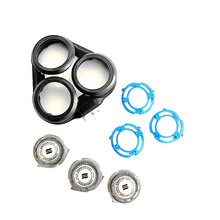 飞利浦剃须刀刀头Series5000三刀3头s5050 s5082 s5070刀网罩配件 黑色 整体(包含: 3刀3网)