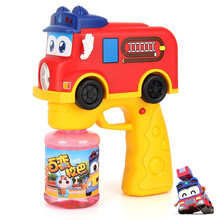 百变校巴儿童泡泡机玩具吹泡泡枪电动泡泡相机带灯光音乐防漏水卡通男女孩夏天室内外泡泡相机儿童生日礼物 百变校巴电动泡泡枪【消防队长歌德】
