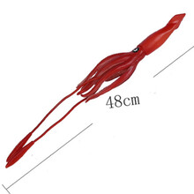 大王乌贼模型大王乌贼抹香鲸模型鱿章鱼鱿鱼八爪鱼模型巨型枪酸浆海洋玩具蓝鲸 大号巨乌贼 48厘米