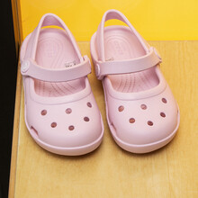 Crocs卡骆驰童鞋 2021春夏季新款经典伊莎贝拉小克骆格女童轻便舒适透气休闲鞋沙滩鞋206363 206363-6GD J3/内长21.5cm/34-35码
