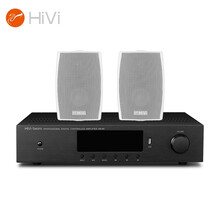 惠威 AM80+JA500*2 家庭影院定阻壁挂音响功放套装音箱组合会议商场智能背景音乐广播系统