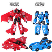 吉米兔JIMITU迷你特工队X玩具变形机器人金刚弗特x塞米儿童男孩机甲露西雷套装 【变形机甲】弗特+塞米