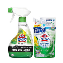 花王马桶清洁剂除臭洗马桶液强力洁厕剂 马桶清洗液喷雾瓶装替换装 组合套装 日本进口 柑橘喷雾400ml+替换装330ml