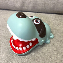 【七夕礼物】婴儿童1一至二岁半三3到4男孩玩具女孩早教力动脑宝宝6小孩子 会咬手指的狗狗【灰蓝】