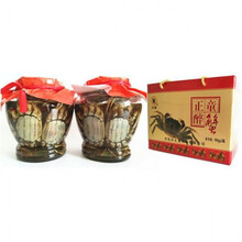 5折  生醉蟹即食罐装大闸蟹海鲜兴化中堡庄【1800克2瓶8只母蟹装】