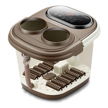 长虹美菱（MeiLing）足浴盆全自动按摩泡脚桶洗脚盆电动深桶加热熏蒸足疗小米白 尊享豪华款-脚动