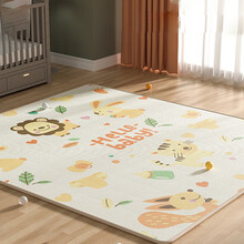 宝宝爬行垫加厚无味xpe婴儿客厅游戏地垫家用垫子儿童爬爬垫wj 双面图案+独角兽【150*147cm可搭配围栏12