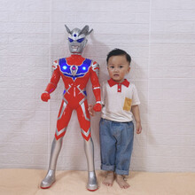 特大号机器人人人偶组合特大变形变身器套装男孩玩具 明黄色 75迪迦故事版