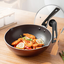爱仕达ASD 炒锅不粘锅28cm少油烟平底牛排煎锅炒菜锅具电磁炉通用厨具适合1-3人