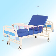 礼达康 单摇床双摇床手摇式病床家用多功能护理床瘫痪病人床医用医院床理疗床门诊养老院老人床可加便孔 A10单摇床+床垫+轮+护栏+餐桌+输液架