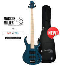 SIRE马克思米勒M2DX电贝司爵士M7贝斯M5四弦五弦Marcus Miller主被动切换 【M2二代：4弦】透明蓝-桃花心木
