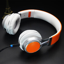 京炫（JINGXUAN)弹奏练习乐器防扰民耳机雅马哈电子琴电钢琴电吉他6.5mm3.5mm通用 白橙色耳机 配5米音频线 官方标配