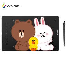 XPPEN 数位板手绘板手写板绘画板绘图板电子画板画图板 DECO 01V2 LINE FRIENDS联名款
