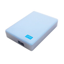 适用于西数移动硬盘保护套西部数据My Passport随行版保护套新元素全包硅胶套WD移动硬盘包收纳 随行款(4T/5T)白色硅胶套