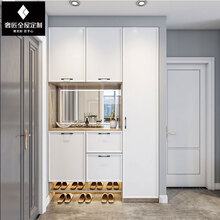 奢匠定制鞋柜家用门口大容量进门玄关储物柜实木一体靠墙多层门厅收纳 预约金