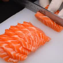 海鲜冰鲜三文鱼即食生吃三文鱼刺身生吃海鲜 去皮去边角料(400克左右) 五斤装