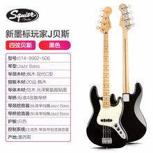 芬达Fender Player玩家贝斯墨芬新墨标Precision/JAZZ BASS电贝司  黑色9902506|枫木指板|四弦J型