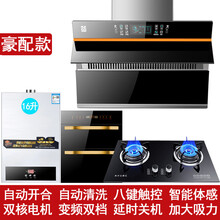 日本樱花大吸力抽油烟机燃气灶套装家用厨房双电机自动清洗智能挥手体感侧吸式免拆洗油烟机套餐 豪配款油烟机燃气灶消毒柜热水器 四件套上门安装
