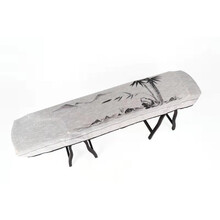 京炫（JINGXUAN)古筝罩防尘罩琴罩手绘中国风古筝盖布高端古典遮尘布防尘布通用款 浅咖竹子163通用款