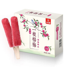 【浩浩冷饮】光明仙居一支杨梅雪糕棒冰 果肉清凉爽冷饮冰淇淋冰激凌雪糕 一支杨梅 10支装