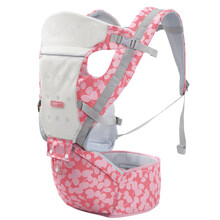 嘉贝星 特惠婴儿背带夏季透气多功能宝宝抱婴腰凳简易母婴用品 粉色（透气横抱款）