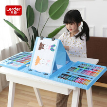 乐缔（LEDER）儿童玩具男孩女孩早教益智玩具3-6岁带画板画架早教教具小学生铅笔蜡笔水彩笔文具套装生日礼物
