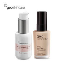纽西之谜geoskincare水凝清润隔离霜妆前乳均匀肤色提亮保湿 隔离1号色+粉底液