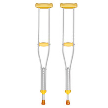 铝合金 不锈钢腋下拐杖儿童可调节加厚双拐助行器 铝合金中号一对【建议身高150-178】